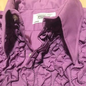 Vintage 70s Groovy Tuxedo shirt Halloween costume.